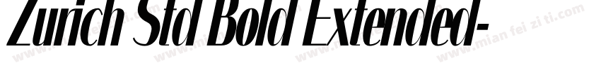 Zurich Std Bold Extended字体转换